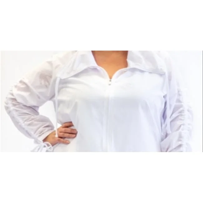 Noble Temperament Nanette Women's Play Plus Windbreaker White Size 3X