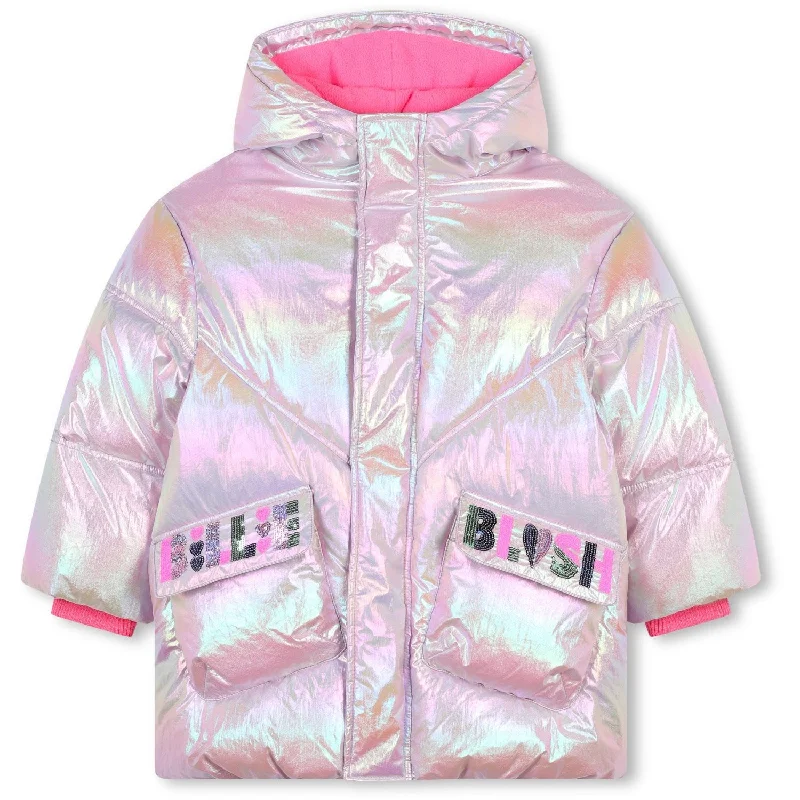 Trendy Layers Billieblush Pink Pale Puffer Jacket