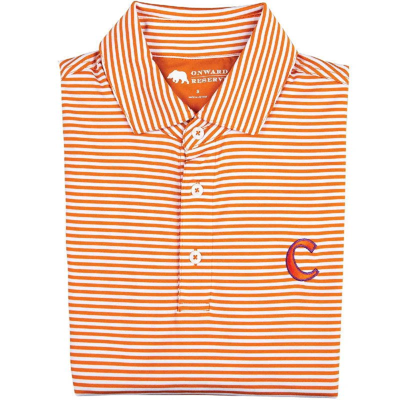 Fashion Must-have Pro Stripe Clemson C Polo