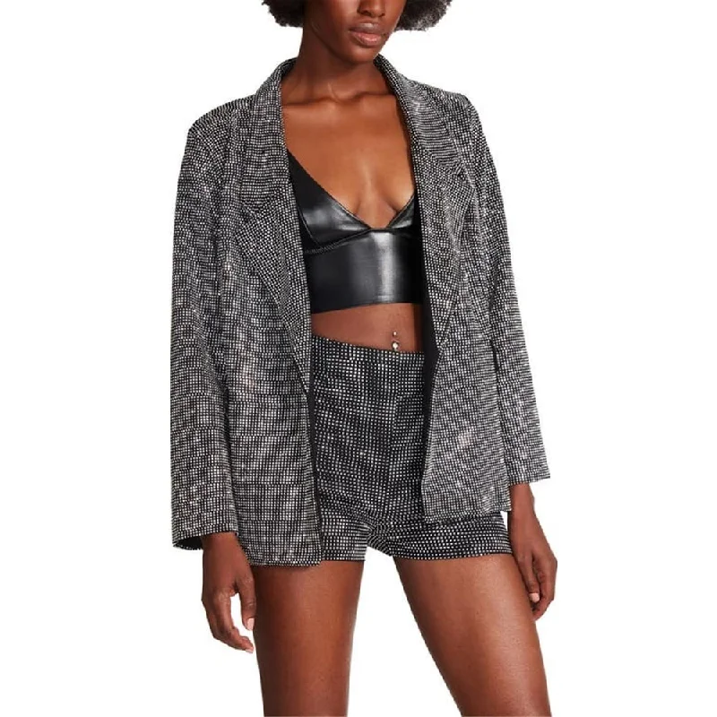 Classic Series Steve Madden Women's Aya Beaded Jacket Gray Size X-Small