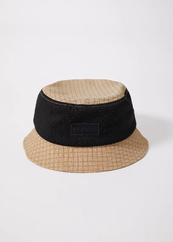 Elegant And Casual AFENDS Unisex Checkmate - Recycled Bucket Hat - Beach