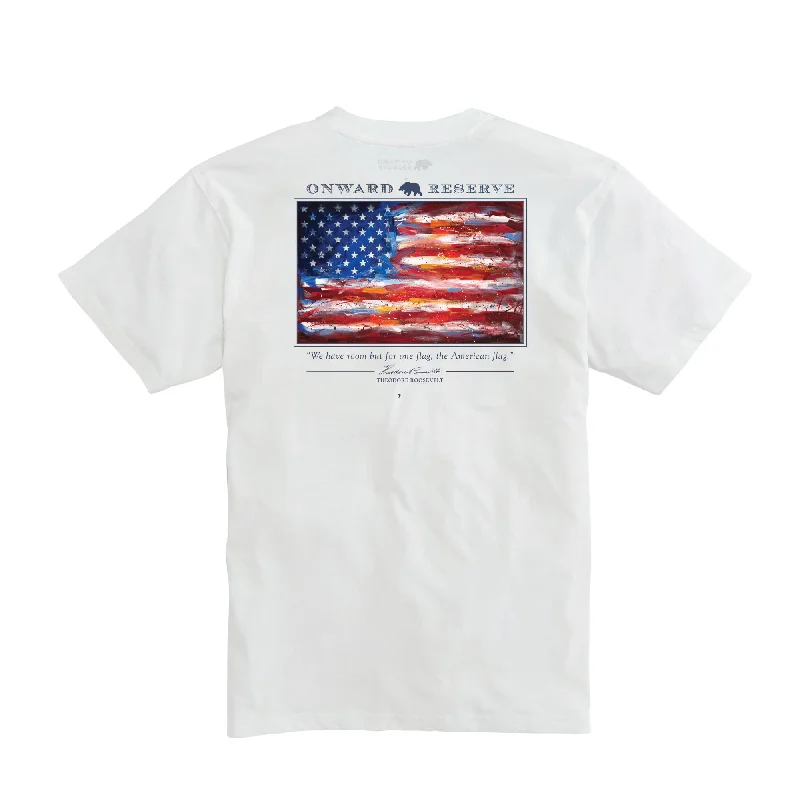 Fresh And Simple American Flag Short Sleeve Tee