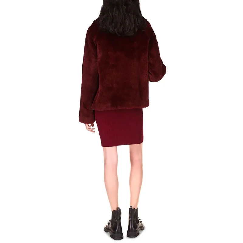 Daily Comfort Michael Kors Women's Faux Jacket Red Size Medium