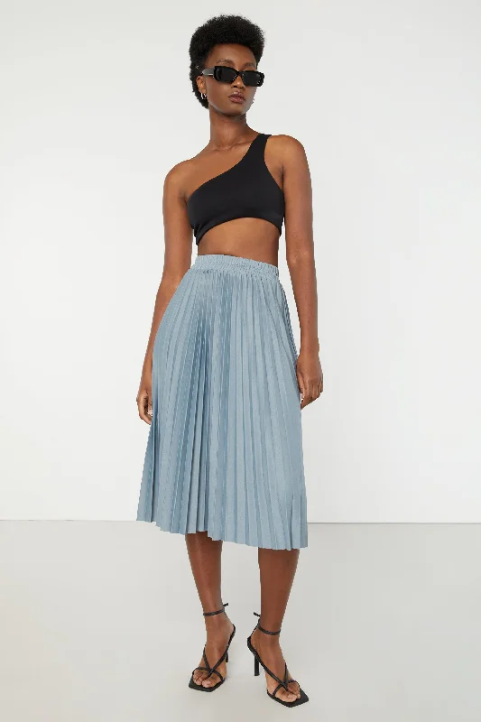 Celebrity Style MIDI PLEATED SKIRT