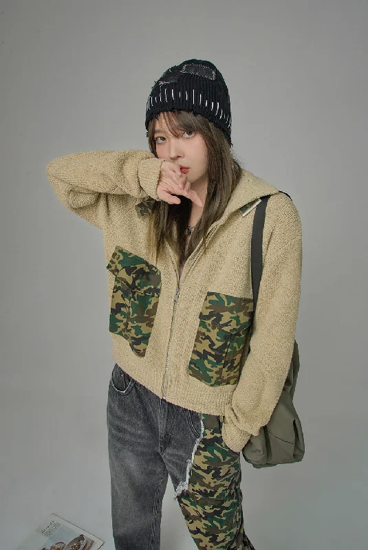 Trendy And Casual Getting Some Closure Camo Jacket