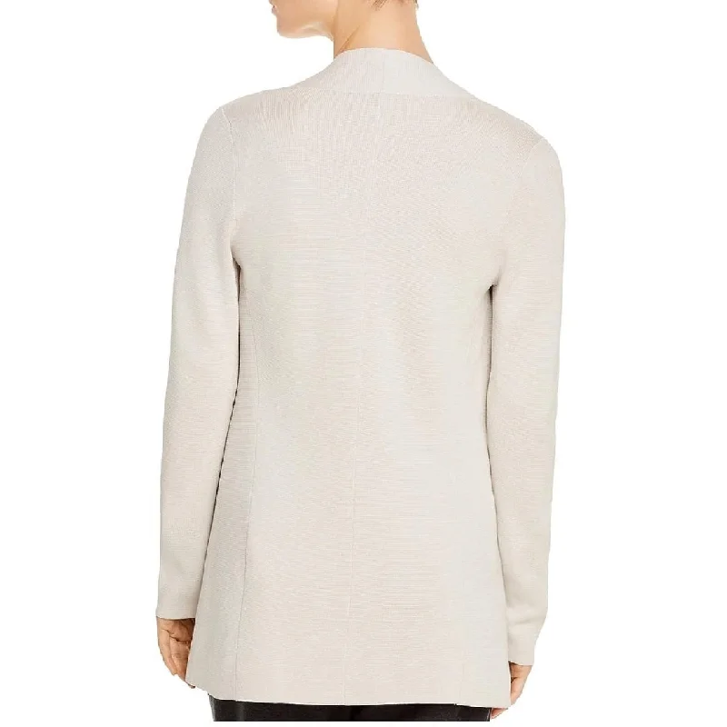 Timeless Comfort Eileen Fisher Women's Silk Blend Office Jacket Brown Size Xx-Small