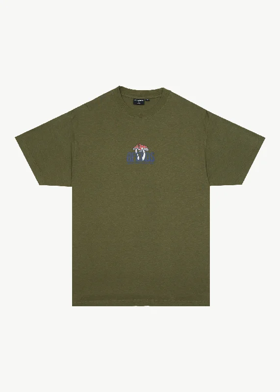 Personalized Design AFENDS Mens Let It Grow - Boxy T-Shirt - Military