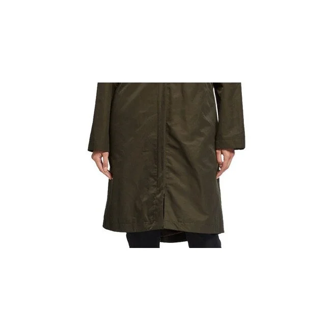 Lounge Wear Eileen Fisher Women's Midi Organic Cotton Cold Weather Coat Brown Size X-Small
