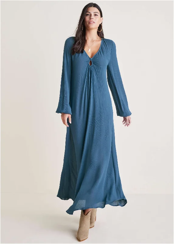 Body Design Keyhole Maxi Dress - Navy