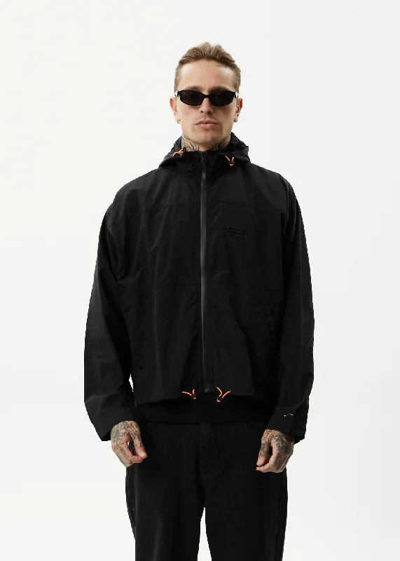 Comfortable Design AFENDS Unisex Beam Up - Unisex Spray Jacket - Black