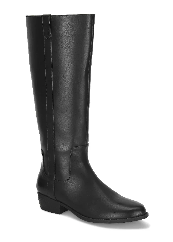 Easy Fashion Riding Boots - Black