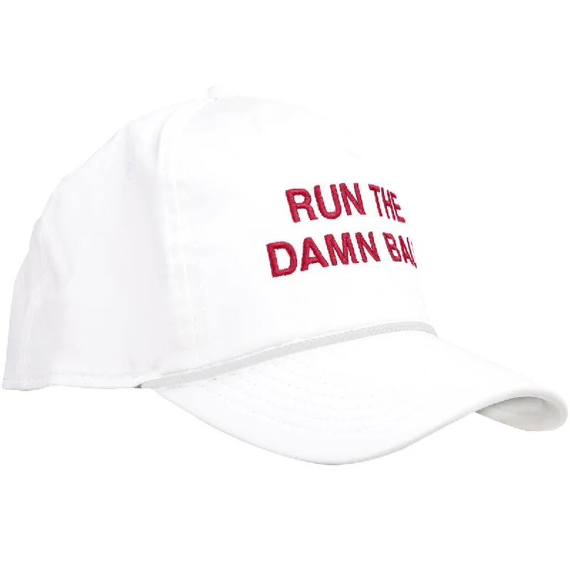 Youthful Street Fashion Crimson Run The Damn Ball Rope Hat
