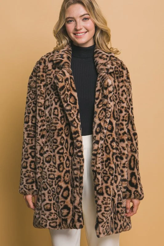 Exquisite Craftsmanship Leopard Fur Coat
