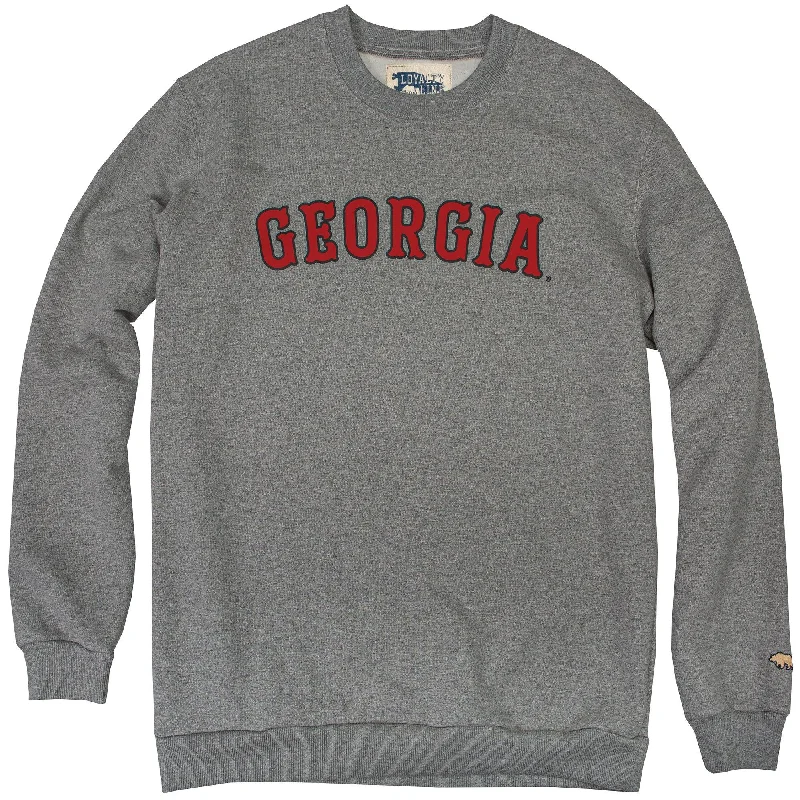 College Style Georgia Vintage Crew Neck Sweatshirt