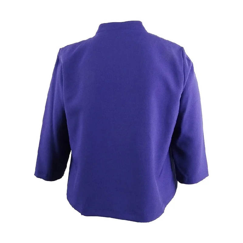 Casual Choice Kasper Women's One Button Jacket Purple Size 10