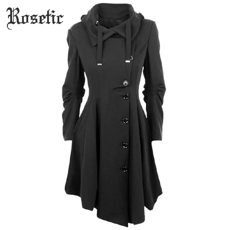Diamond Series Rosetic Gothic Long Trench Coat