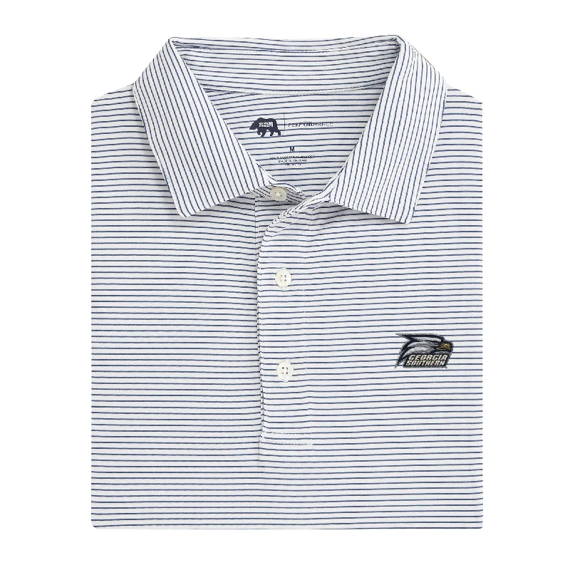 Trendy Traveler Birdie Stripe Georgia Southern Performance Polo