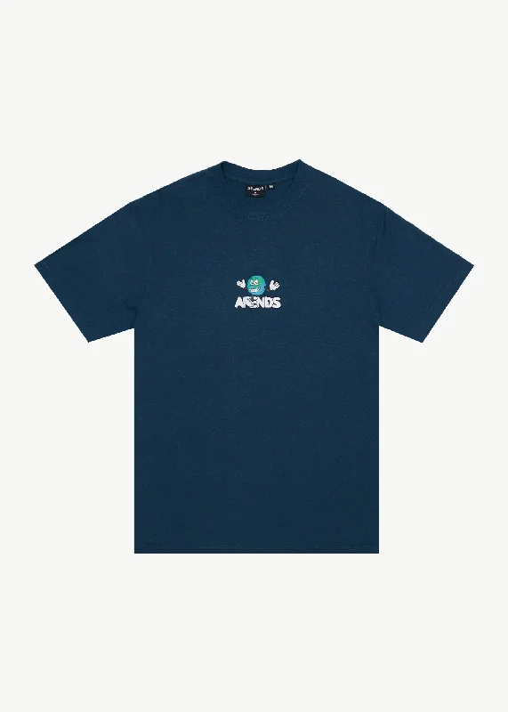 Fashion Touch AFENDS Mens Hometown - Retro T-Shirt - Navy