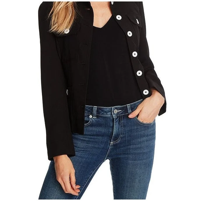 Casual Chic Looks Cece Women's Belted Stretch Twill Jacket Black Size 8