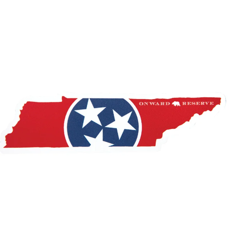 Comfortable And Casual Tennessee State Flag Decal