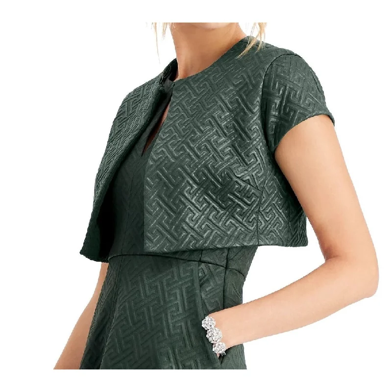 Cozy Pants N Natori Women's Quilted Maze Knit Jacket Green Size Large