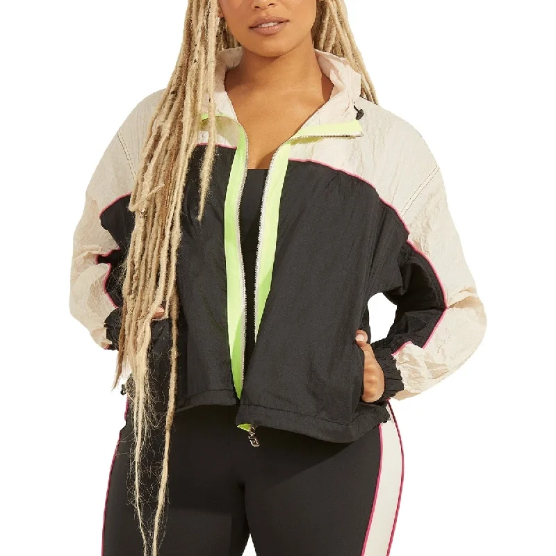 Dynamic Fashion Guess Women's Active Abigayle Wind Jacket Black Size Large