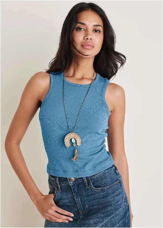 Classic Style Racerback Tank - Niagara