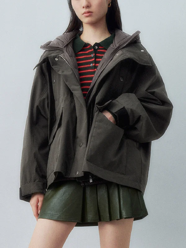 Soft Fabric Looks Urban Regular Down Outerwear