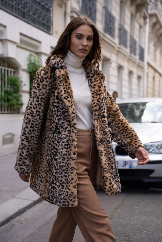 Fresh Wear Za Za Leopard Coat