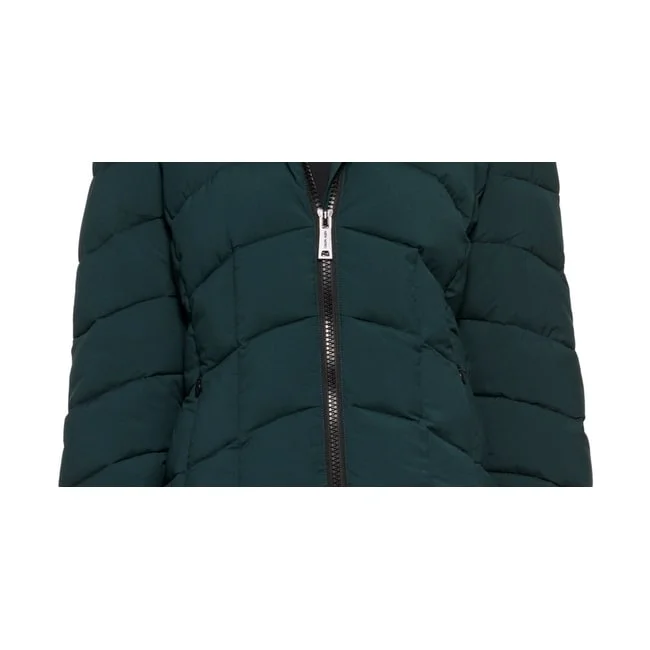 Elegant And Noble Calvin Klein Women's Hooded Stretch Packable Puffer Coat Green Size Medium