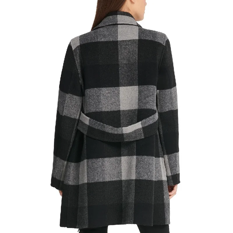 Fashionable Ease Dkny Women's Open Front Fringe Coat Gray Size X-Small