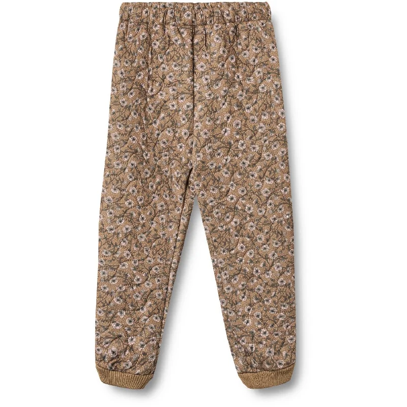 Exquisite Tailoring Wheat Caramel Anemones Thermo Pants Alex