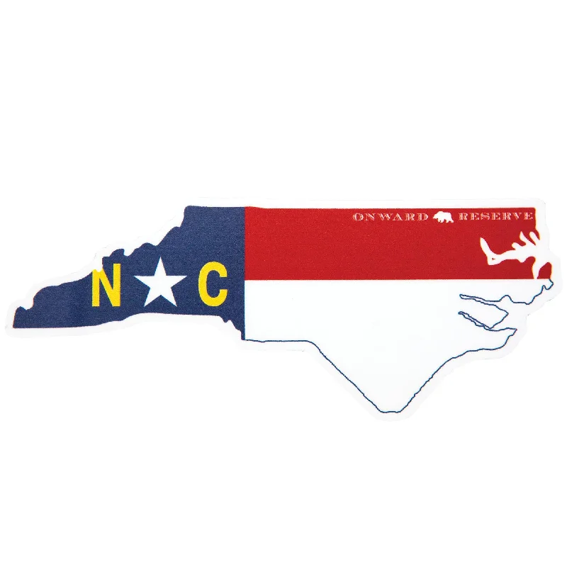 Modern City North Carolina State Flag Decal
