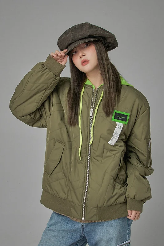 French Style Getting Some Progress Padded Jacket