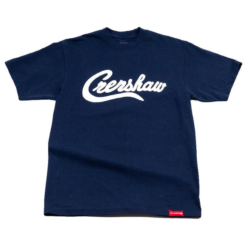 Street Fashion Limited Edition Crenshaw T-Shirt - Navy/White