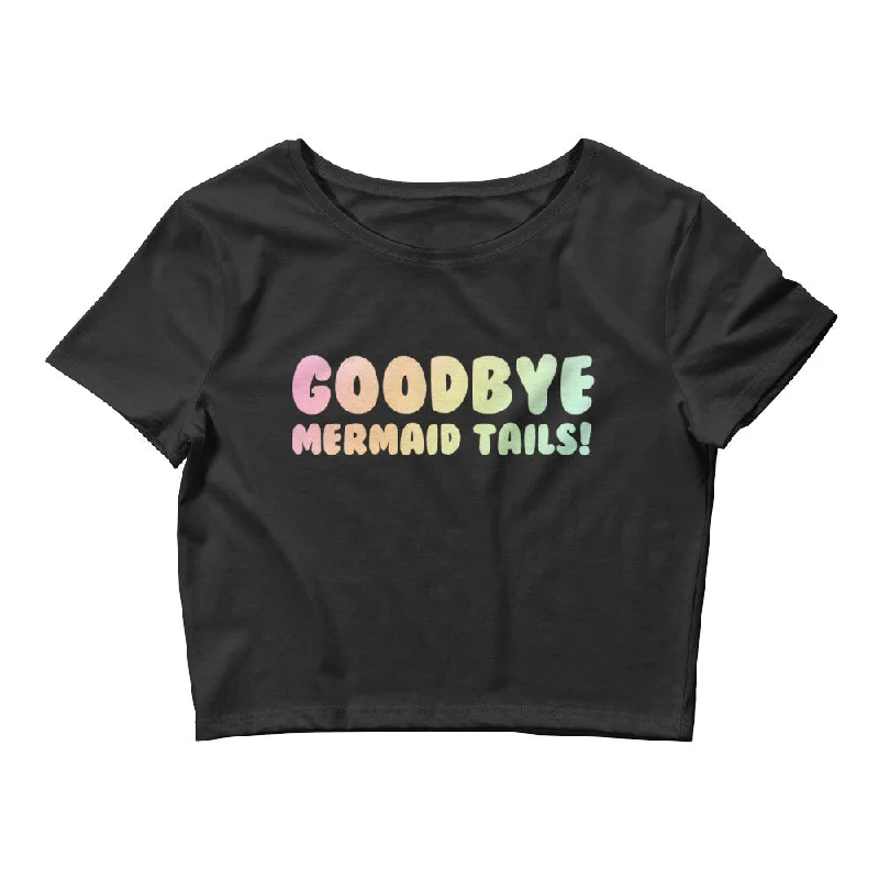 Casual Choice Goodbye Mermaid Tails Crop Tee