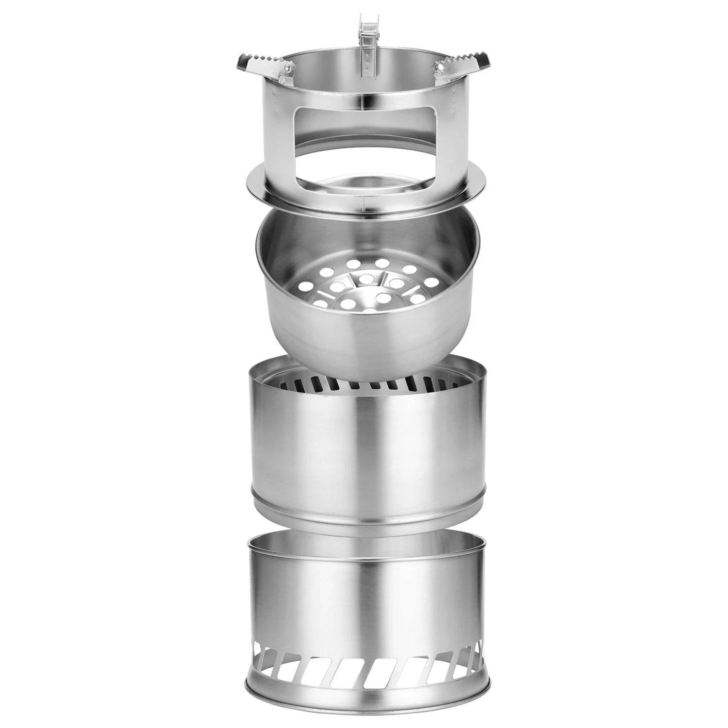 Youthful Street Fashion Outdoor Camping Furnace End Deconstructable Wood Stoves Portable Picnic Barbecue Stoves Windproof Cooking Stainless Steel Stove Youthful Street Fashion Outdoor Camping Furnace End Deconstructable Wood Stoves Portable Picnic Barbecue Stoves Windproof Cooking Stainless Steel Stove