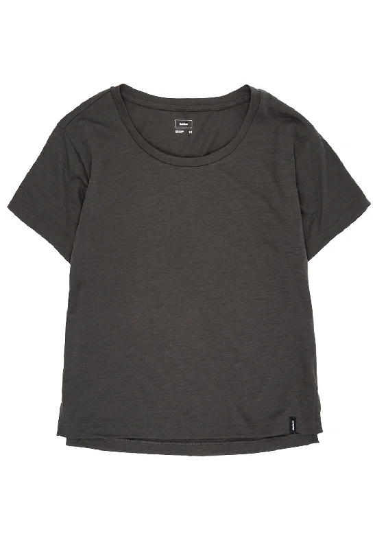 Lounge Wear Finisterre Women's Seeker Merino Scoop Neck T Shirt - Raven Black