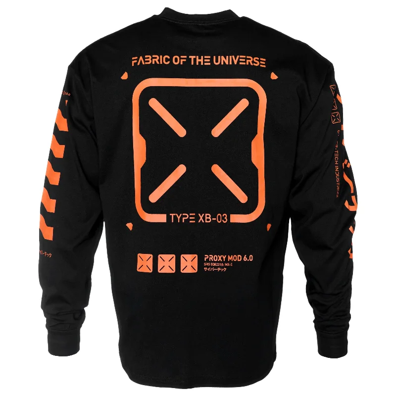 Timeless Comfort XB-03 Black Orange Long Sleeve T