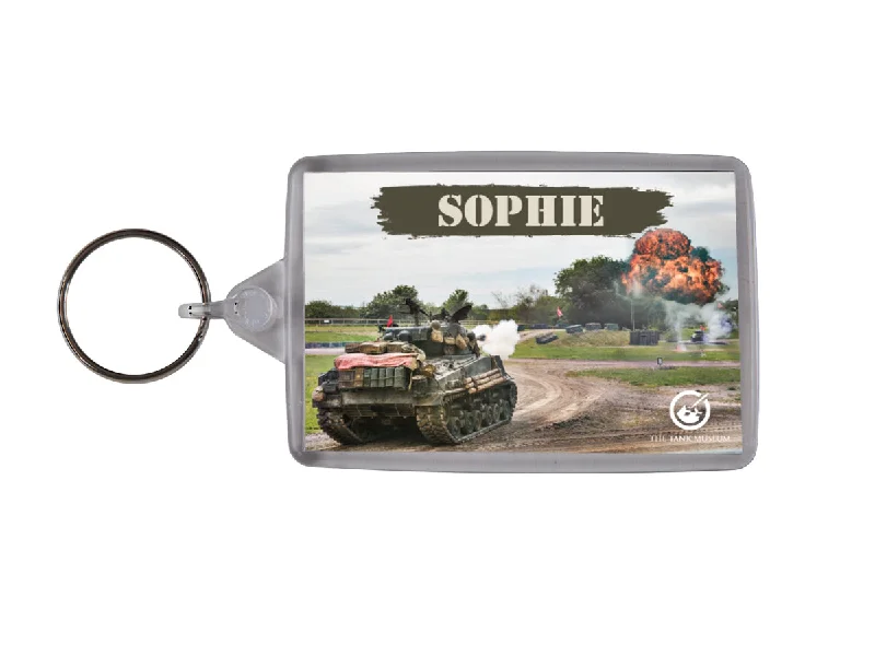 Elegant Temperament Tanks In Action Keyring