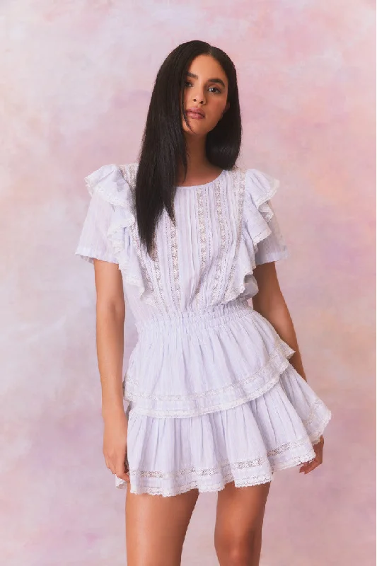Cozy Sweaters Natasha Stripe Cotton Mini Dress