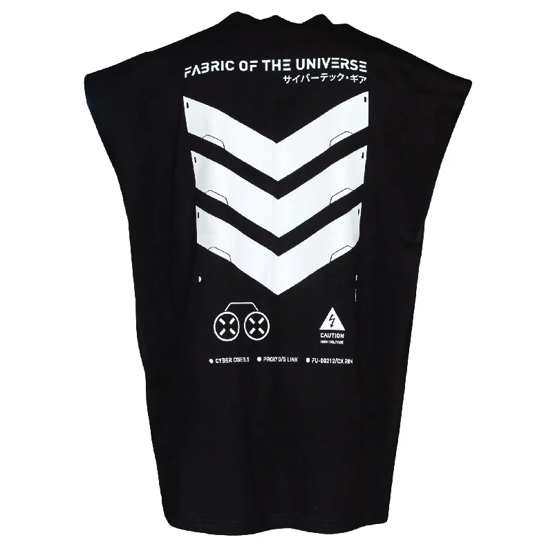 Cozy Outerwear V3-3 Black Oversized Sleeveless T