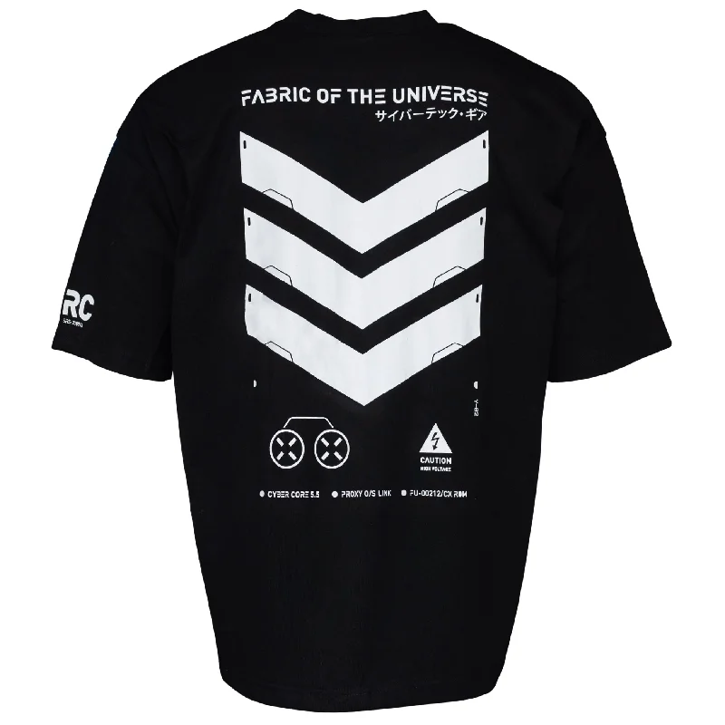 Cozy Shirts V3-3 Black Oversized Short Sleeve T