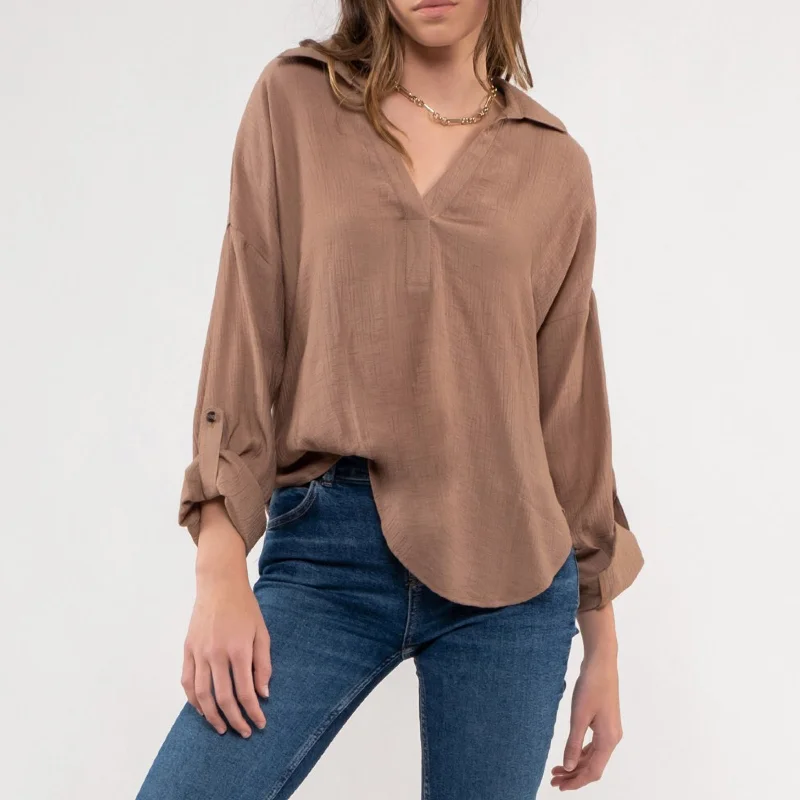 Noble And Elegant She’s Cool Long Sleeve Top