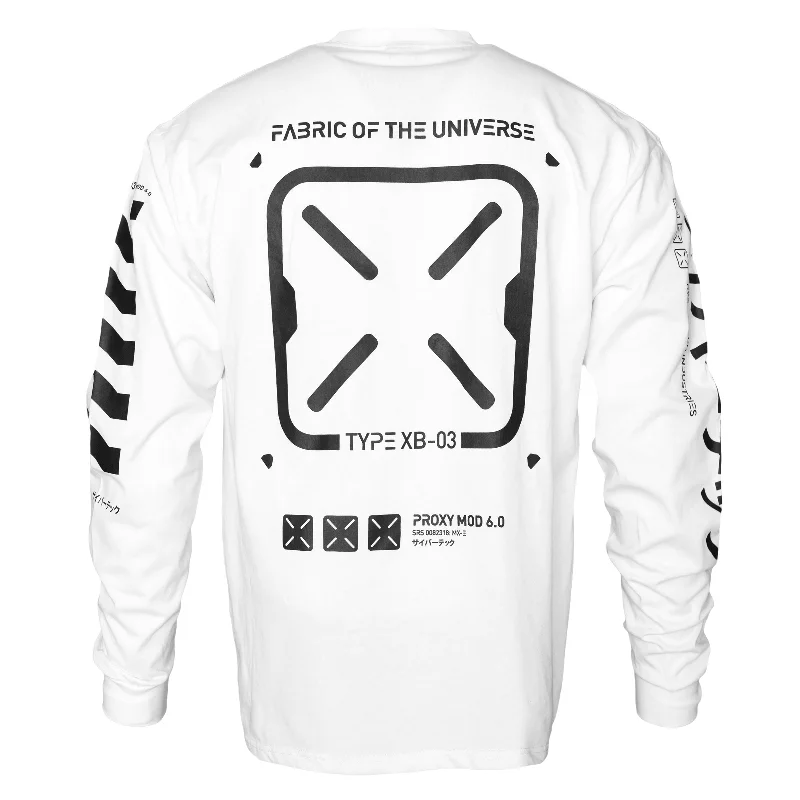 Relaxed Fashion XB-03 White Long Sleeve T