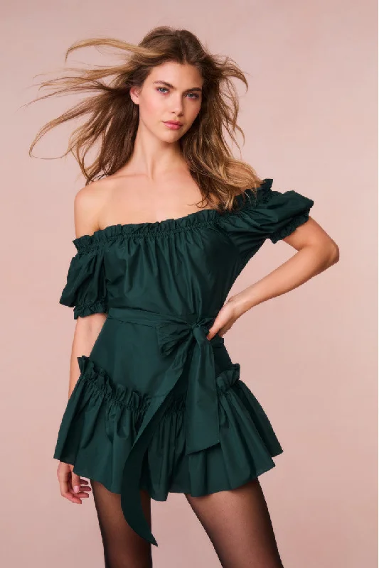 Sweet Style Estine Taffeta Mini Dress