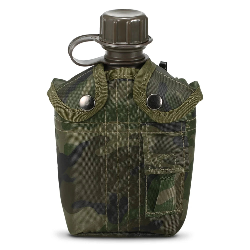 Casual Chic 1L Outdoor Military Canteen Bottle Camping Hiking Backpacking Survival Water Bottle Kettle with Cover Sports Bottles Casual Chic 1L Outdoor Military Canteen Bottle Camping Hiking Backpacking Survival Water Bottle Kettle with Cover Sports Bottles