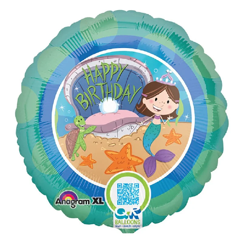 Embroidery Design 18 inch MERMAID BIRTHDAY
