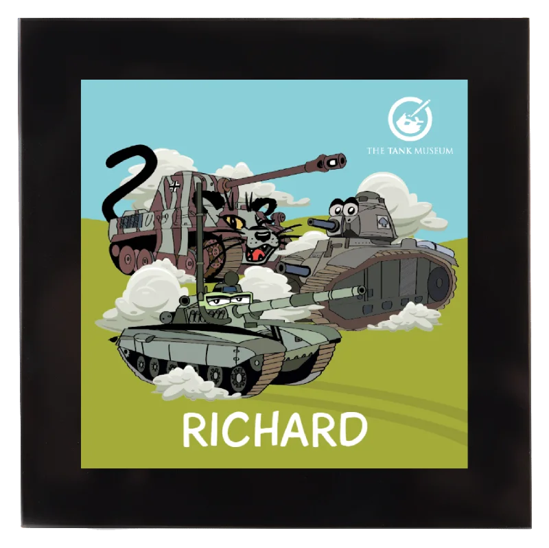 High Street Series Character Tanks Square Coaster