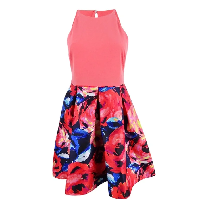 Light Fit Adrianna Papell Women's Printed Jersey Fit & Flare Dress
